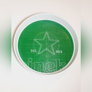 Heineken 12.5" Anti Skid Round Beer Serving Tray